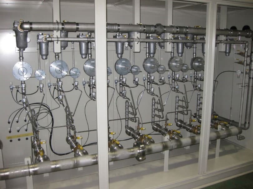 H2+N2混合機 機内の主要機器